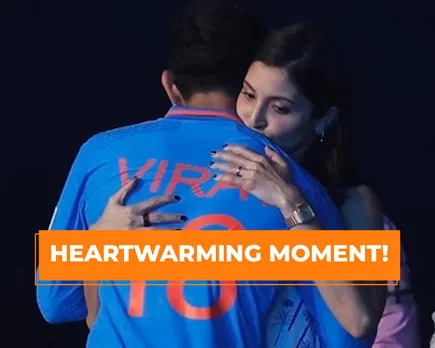 Virat Kohli hugs wife Anushka Sharma after India's final loss in ODI World Cup 2023 against Australia