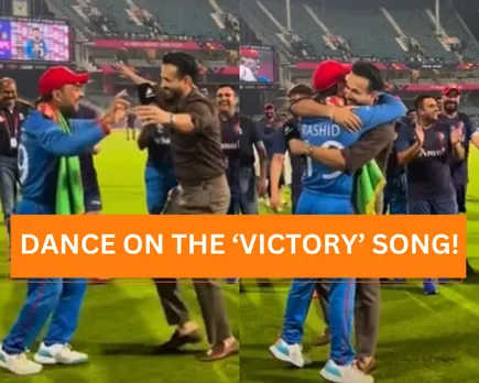 WATCH: Commentator Irfan Pathan turns dancer alongside Rashid Khan to celebrate Afghanistan's win over Pakistan, video goes viral
