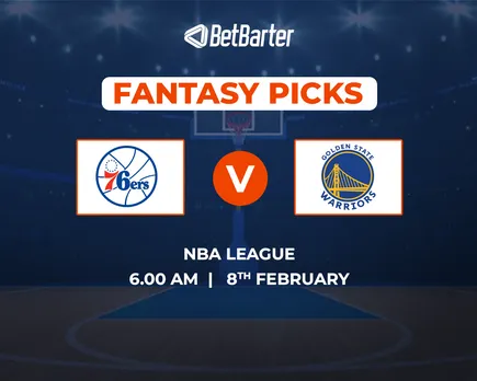 PHI vs GSW Dream11 Prediction, Fantasy Basketball Tips, Playing 8, Today Dream11 Team, & More Updates
