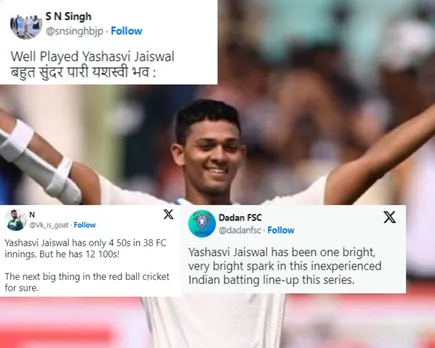 'Next big thing in red ball cricket' - Fans elated as Yashasvi Jaiswal smashes a fiery century against England on third day of ongoing Rajkot Test