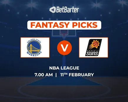 GSW vs PHX Dream11 Prediction, Fantasy Basketball Tips, Playing 8, Today Dream11 Team, & More Updates