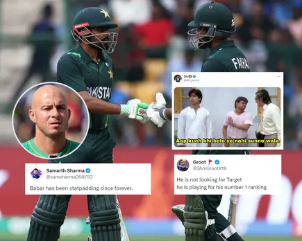 'Aap kuch bhi bolo ye nahin sunne wala' - Fans react hilariously to 'can someone tell Babar they chasing 400' tweet by Herschelle Gibbs