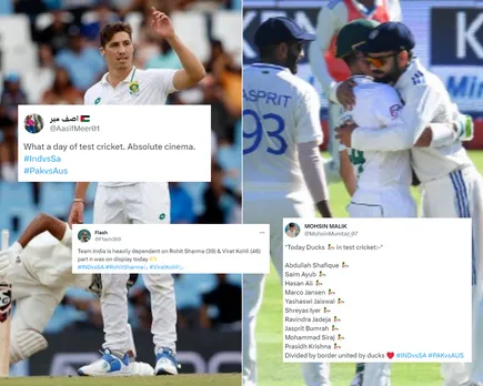 'Absolute cinema' - Twitter floods with reactions as first day of SA vs IND Cape Town Test saw 23 wickets fell within score of 260 runs