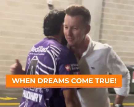 WATCH: India-origin Australia cricketer meets former legend Brett Lee in heart-whelming moment, video goes viral