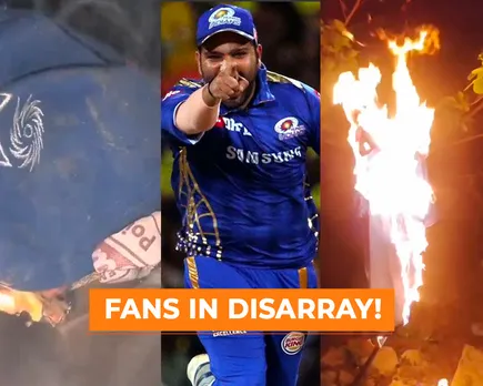 WATCH: Fans burn Mumbai Indians jersey and cap after Hardik Pandya replaces Rohit Sharma as captain for upcoming IPL 2024