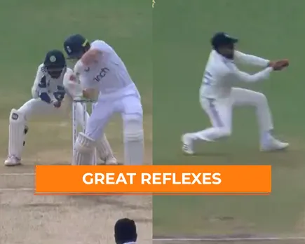 WATCH: Rohit Sharma takes great catches at slips to send back Hyderabad hero Ollie Pope