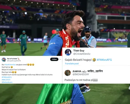 'Wapsi ki taiyari kar lo khatam, bye bye tata' - Fans react as Pakistan lose to Afghanistan by 8 wickets, face third successive defeat in ODI World Cup 2023
