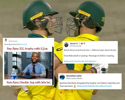 'Aap apni trophy rakh lijiye, ham apna choker tag rakh lete hain' - Fans react as Australia beat South Africa by 3-wickets to reach finals of ODI World Cup 2023