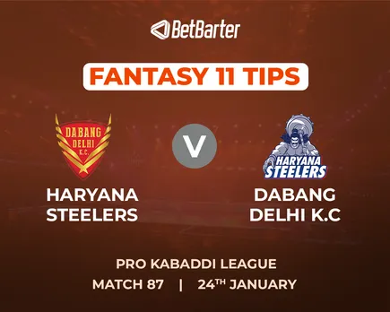 DEL vs HAR Dream11 Prediction, Fantasy Kabaddi Tips, Playing 7 & Injury Updates For Match 87 of PKL 2023-24