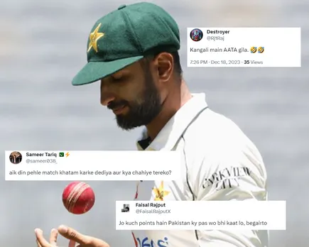 'Kangali main aata geela' - Fans react as Pakistan get fined with 2 points and 10% match fees for slow-over rate in 1st Test against Australia