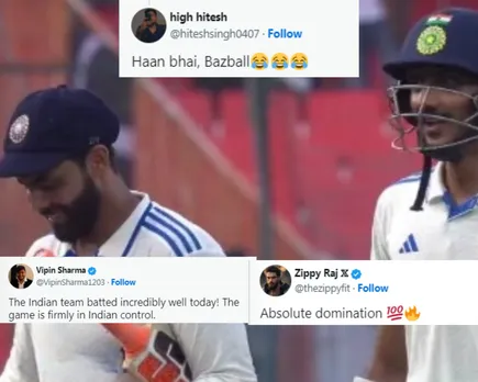 'Haan bhai, Bazball' - Fans react as India dominate on second day of Hyderabad Test against England, posting 400+ on score board