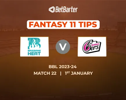HEA vs SIX Dream11 Prediction, Fantasy Cricket Tips, Today's Playing 11 and Pitch Report for BBL 2023, Match 22