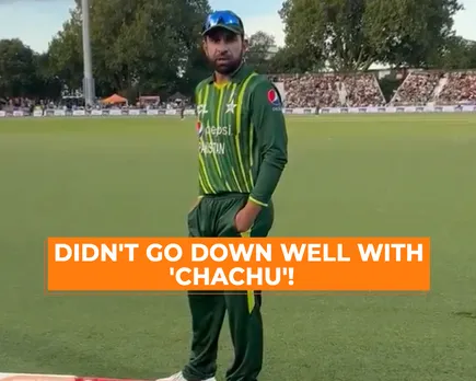 WATCH: Iftikhar Ahmed loses his temper as fan calls him 'chachu' during 2nd T20I between Pakistan and New Zealand