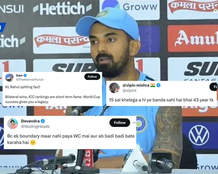 '15 saal khelega abhi ye banda'- Fans react to KL Rahul's statement that World Cups are more significant in his career than Bilateral series