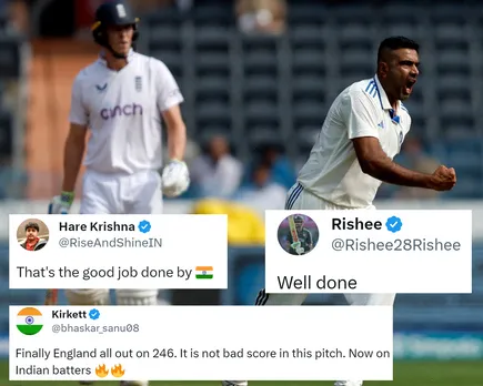 ' Bazball ka kya hua?'- Fans react as England get bowled out for 246 in the 1st Test vs India