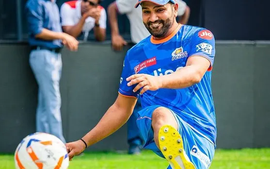 'Football mat khel injured ho jayega' - Fans react as MI skipper Rohit Sharma spotted playing football ahead of match against GT in IPL 2023