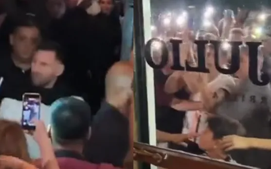 WATCH: Lionel Messi gets mobbed by his fans in Argentina at a restaurant in Buenos Aires