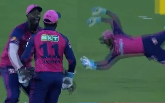 WATCH: RR skipper Sanju Samson takes an unbelievable blinder to dismiss Prthvi Shaw off Trent Boult against DC