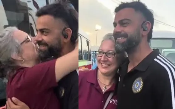 WATCH: Joshua Da Silva's mother gets emotional after meeting Virat Kohli, hugs and kisses him after scoring century in his 500th game