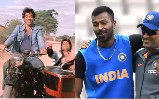 Hardik Pandya channels his inner 'Veeru' with 'Jay' MS Dhoni by his side as Team India gear up for 1st T20I vs New Zealand in Ranchi