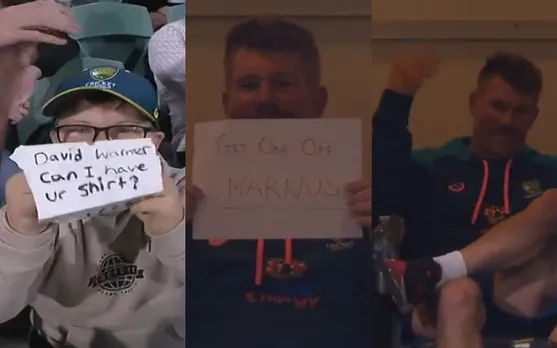 Watch: ‘Get One Off Marnus’ - Interaction Between Little Fan And David Warner During First ODI Against England Goes Viral