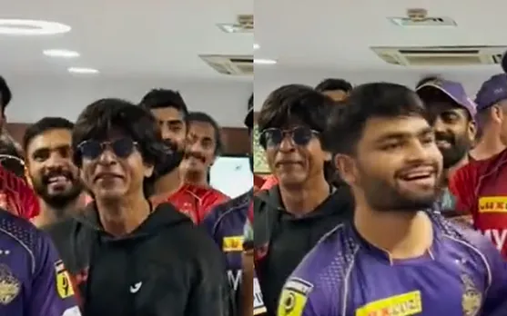 Watch: Shah Rukh Khan's asks Rinku Singh to sing team anthem, latter's response leaves teammates in splits