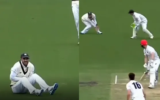 Watch: Glenn Maxwell takes a blow to the wrist on his return to competitive red-ball cricket