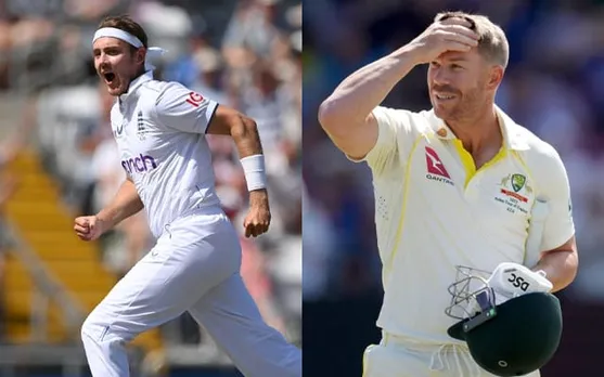 Watch: Stuart Broad gets David Warner for staggering 17th time on Day 2 of 3rd Ashes Test at Headingly