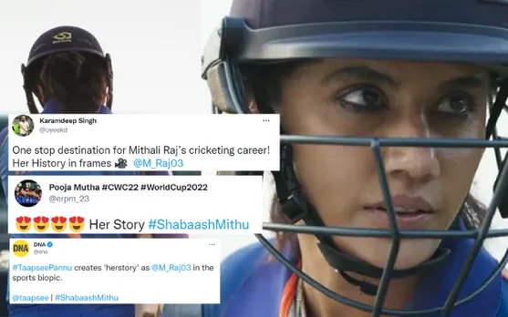 'For a sec I thought it was Mithu di' - Taapse Pannu perfectly emulates Mithali Raj in 'Shabaash Mithu'
