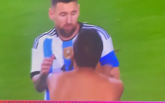 Watch: Fan runs onto the filed to get Lionel Messi's autograph on his back, gets tackled by security