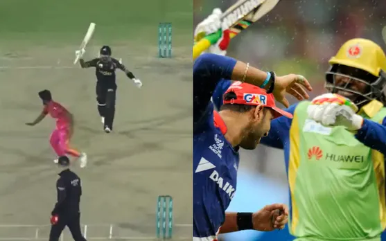 Watch: Babar Azam playfully threatens to hit Hasan Ali while batting during PSL 8