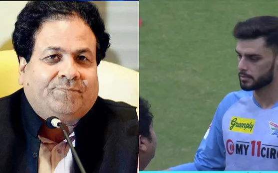 'Bhaari mistake ho gya bhaiya ji' - Fans react as Naveen ul Haq interacts with former IPL chairman Rajiv Shukla ahead of clash against CSK