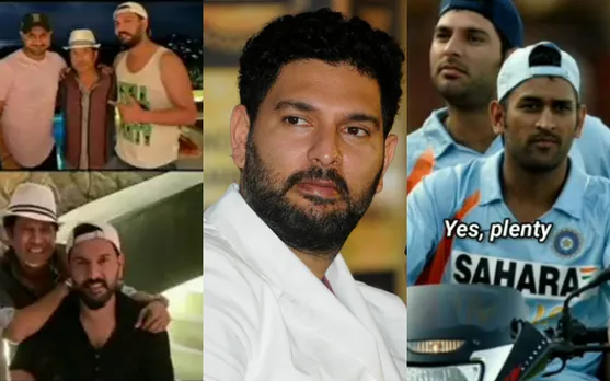 'Dhoni ko hate karna family business hai kya?!' - Fans slam Yuvraj Singh after he reposts a video by removing MS Dhoni’s image