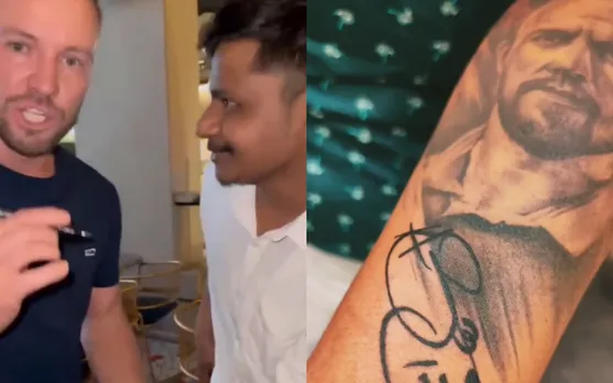 Watch: Fan's Tattoo Of AB De Villiers Leaves MR. 360 Speechless!