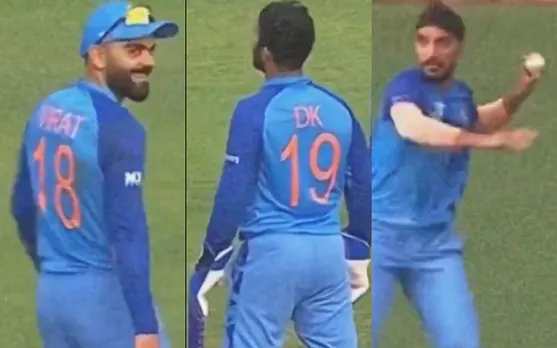 Watch: Arshdeep Singh's wild throw leaves Dinesh Karthik stoned, Video goes Viral