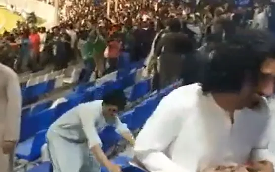 Watch: Afghanistan fans vandalize Sharjah Cricket Stadium stands, video goes viral
