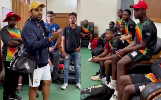 Watch: Rohit Sharma interacting with Zimbabwe Under-19 team in Mumbai goes viral