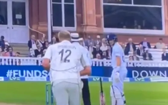 Watch: Joe Root's bat miraculously hangs in the air