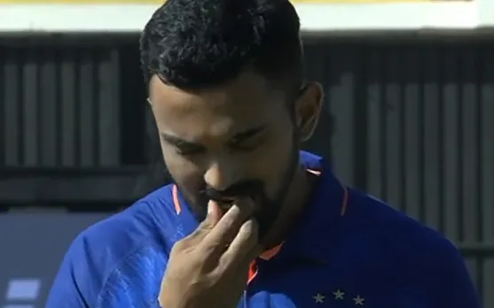 Watch: KL Rahul removes chewing gum before singing Indian national anthem, wins hearts