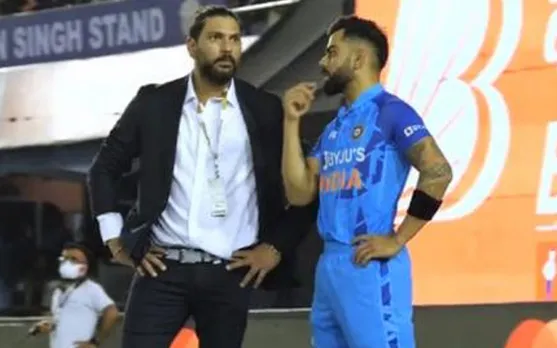 Watch: Yuvraj Singh comes at Mohali stadium to meet Virat Kohli, video goes viral