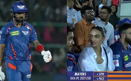 'kyu out Kiya yaar mast test match chal rhi thi' - Fans troll KL Rahul as he gets dismissed on 39 runs with a poor strike rate against RR in IPL 2023