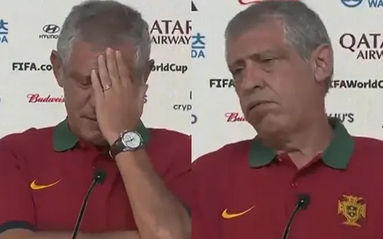 Watch: Portugal Head Coach Fernando Santos getting frustrated with Cristiano Ronaldo's questions ahead of their World Cup opener