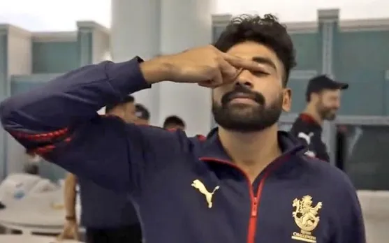'Bhai isme kis baat ka attitude hai' - Fans fume as Mohammed Siraj spotted showing middle finger after beating LSG in IPL 2023