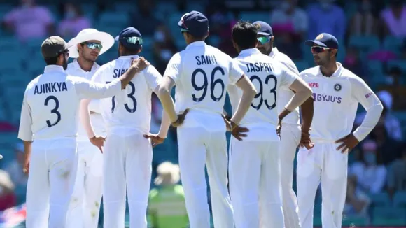 What is Team India's highest Test total at the Brisbane Cricket Ground?