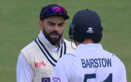 Watch: 'Just Stand and F***** bat'- Virat Kohli has a heated argument with Jonny Bairstow
