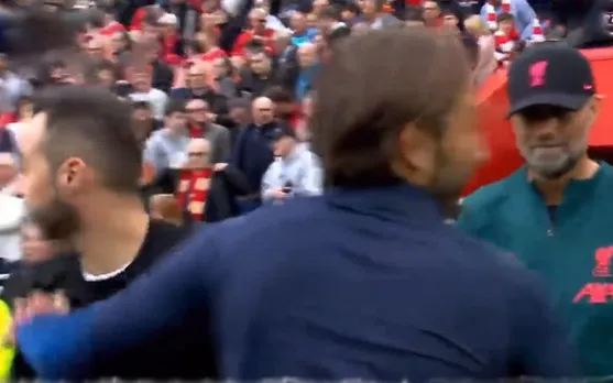 Watch: Jurgen Klopp left stranded for a handshake, Cameraman skips his hilarious reaction