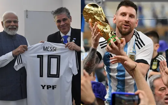 Argentina's YPF President honors PM Modi with a special Lionel Messi T-shirt