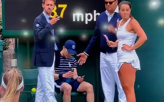 Watch: Jodie Burrage helps ball boy who nearly fainted during a Wimbledon match