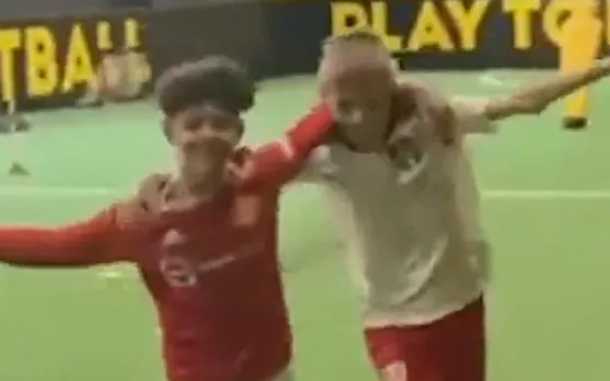 Watch: Cristiano Ronaldo and Nemanja Matic sons recreate their fathers' goal against Chelsea