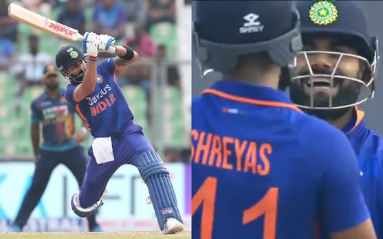 Watch: Virat Kohli shouts ‘Mahi Shot’ after his 97m six off Helicopter shot against Sri Lanka in 3rd ODI